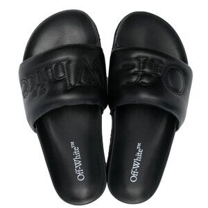Brand New Off-White Bookish Sponge logo-embroidered slides EU 39 US 6 UK 5